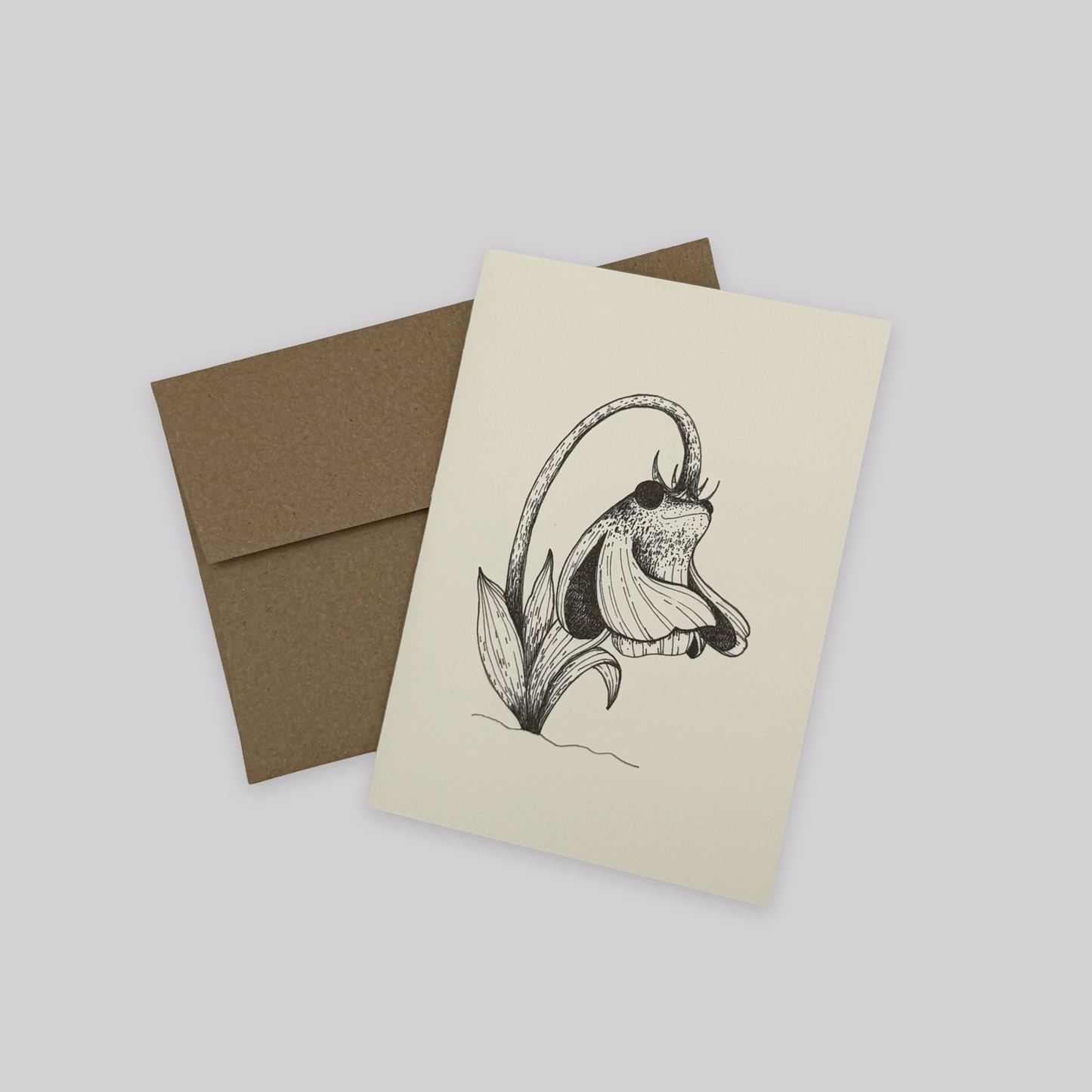 Froggy Tulip - Note Card