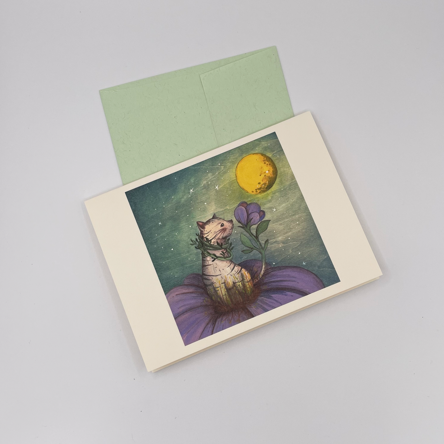 Bloom Kitty - Note Card