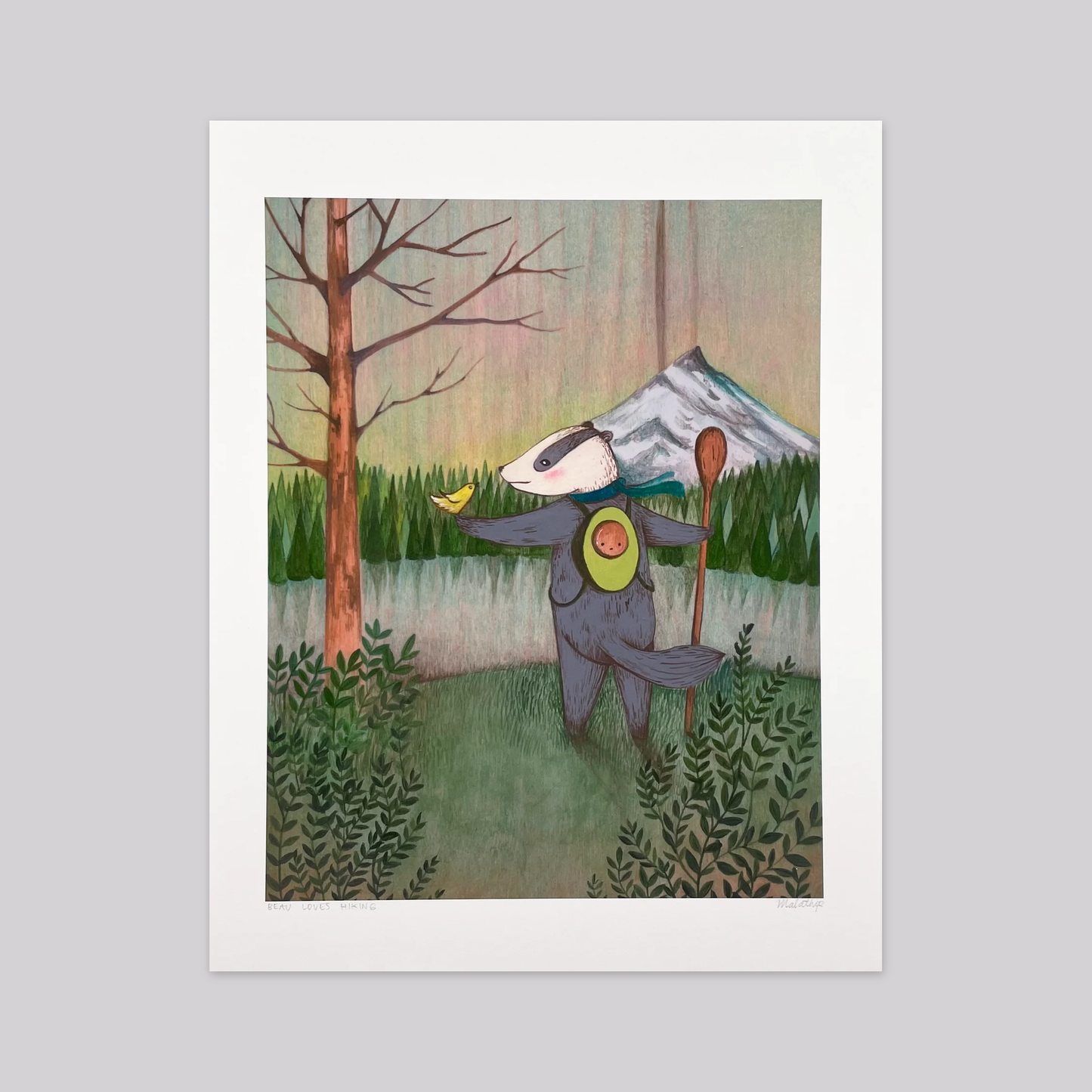 Beau Loves Hiking - Art Print