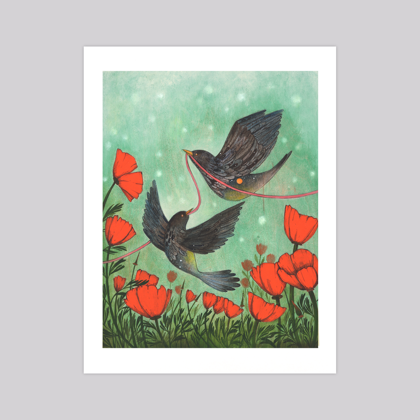 Two Crows - Art Print