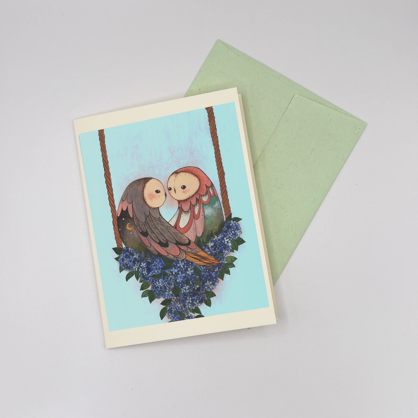 Owl Pair - Note Card