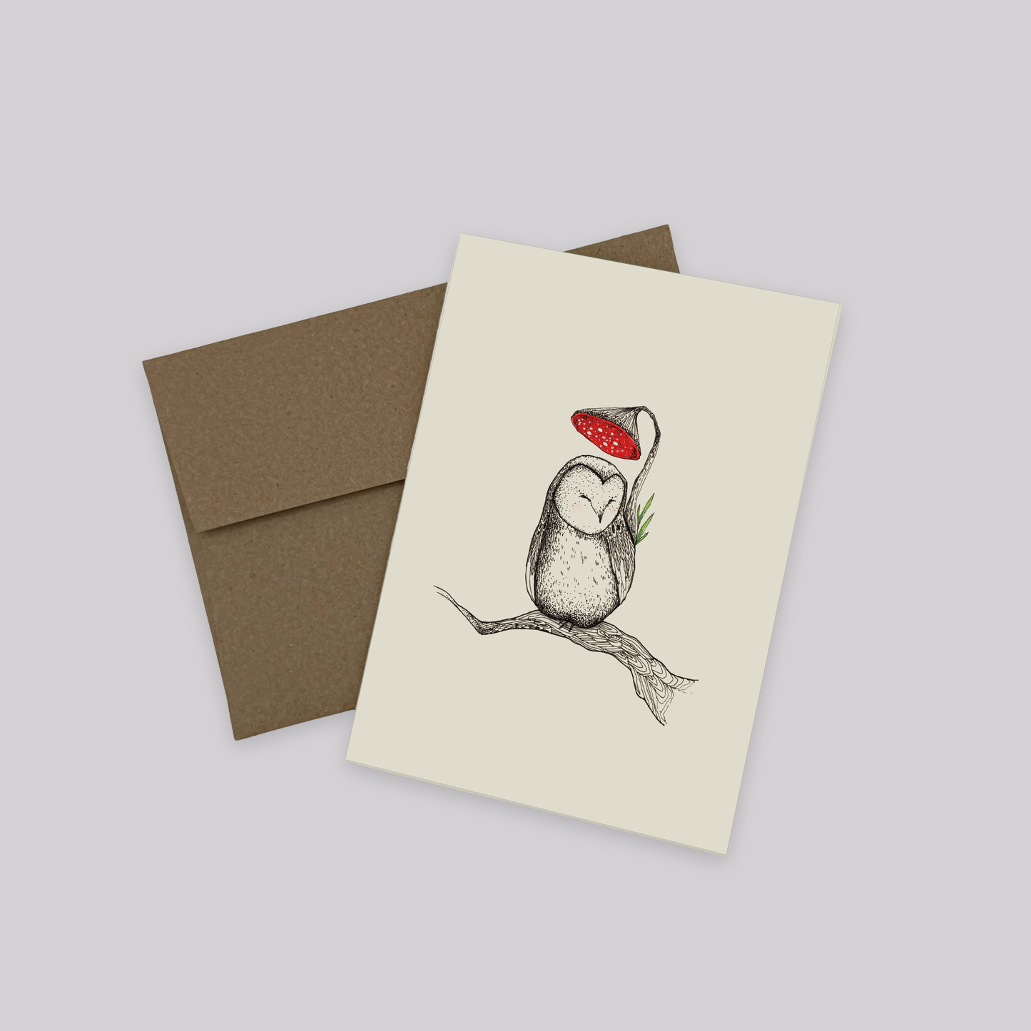 Shroom Owl - Note Card