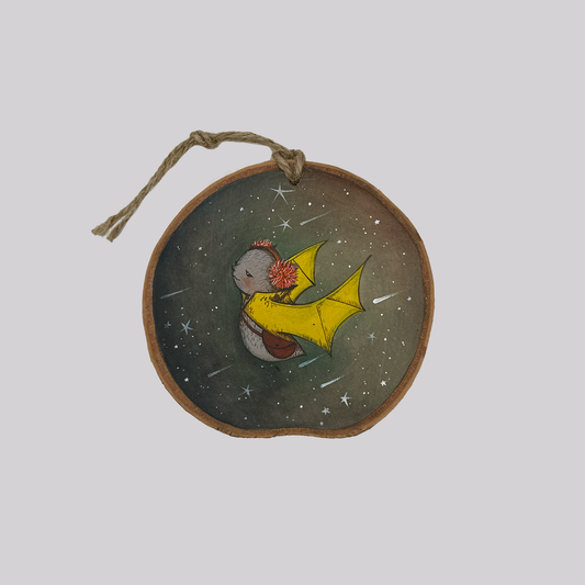 A Messenger - Original Painting Ornament