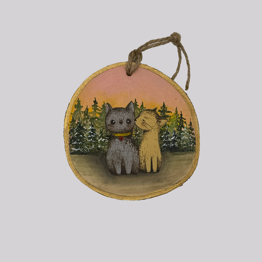 Surprised - Original Painting Ornament