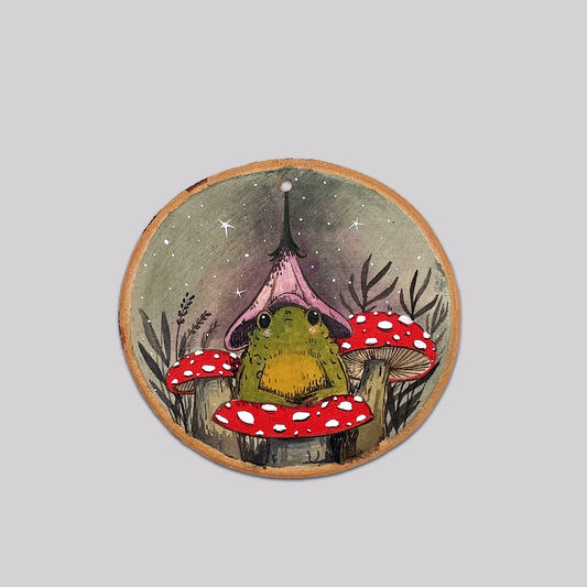 Witchy Toad - Original Painting Ornament